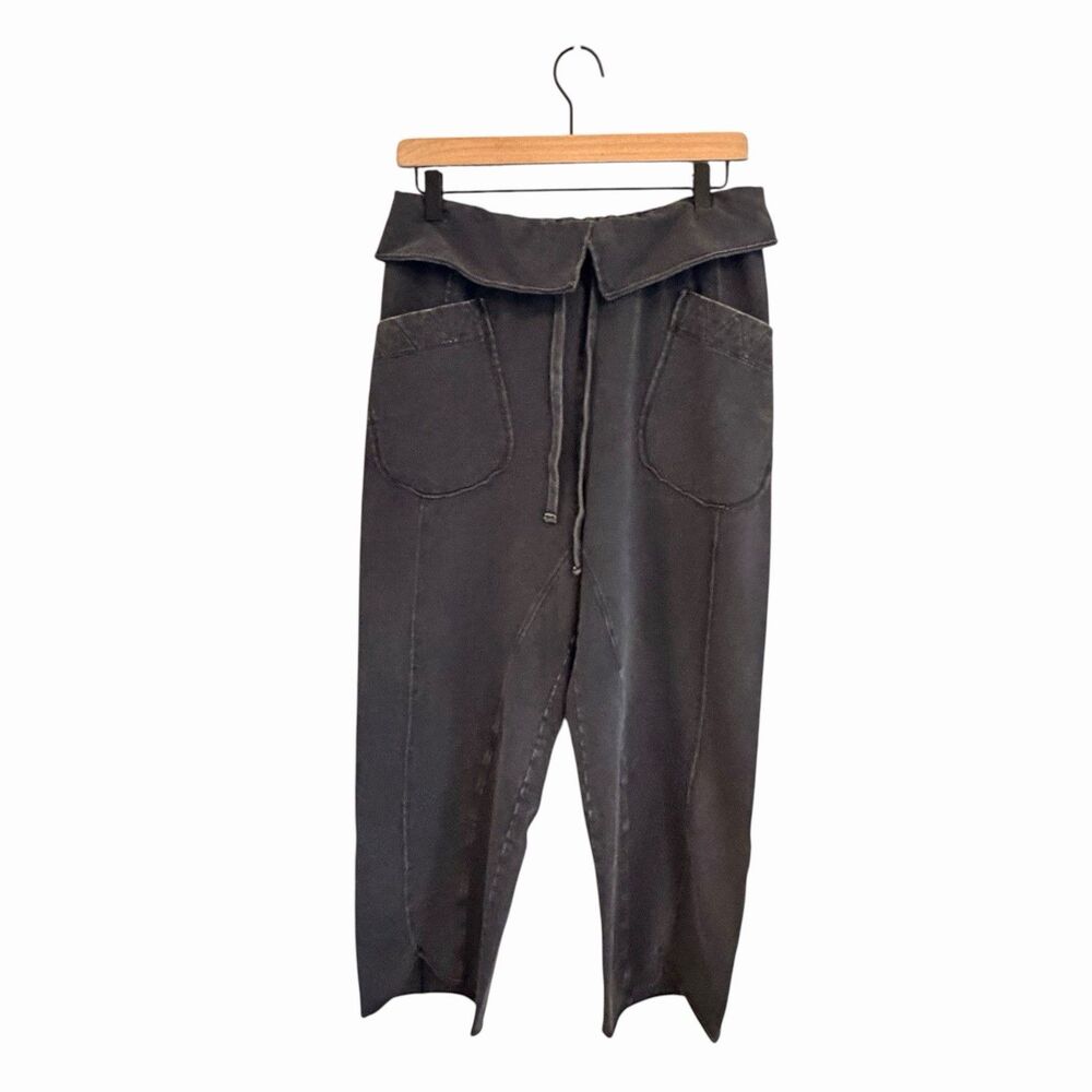 Daily Practice Anthropologie Sweatpants Sz S Foldover Waistband Athleisure Boho